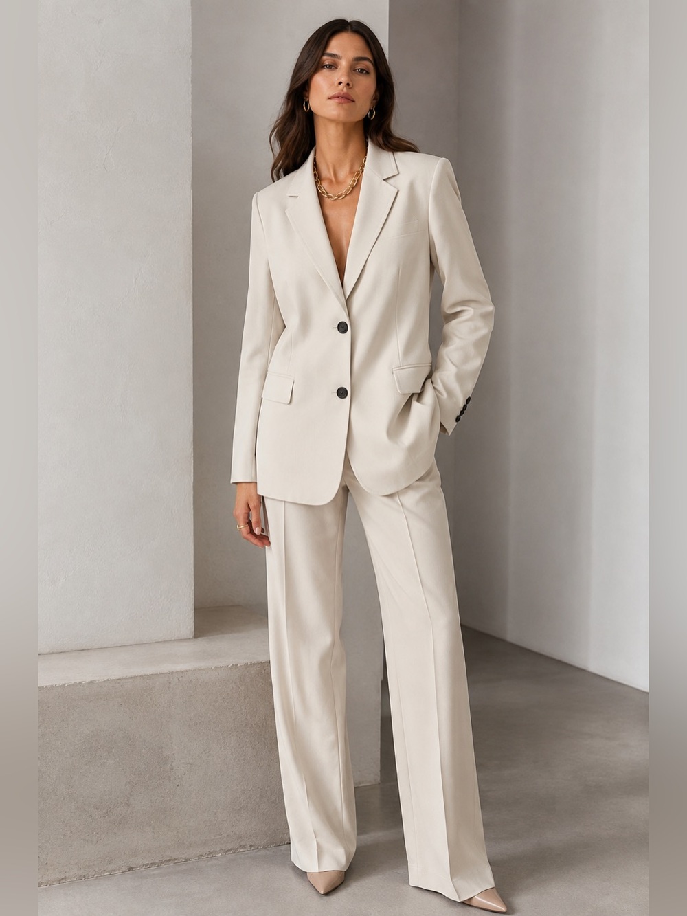 Kobi Halperin NWOT Cream Women's Waverly Suit Blazer size S. Retails $598